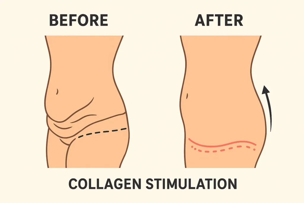 Before and after results for sagging skin after weight loss injections Livingston