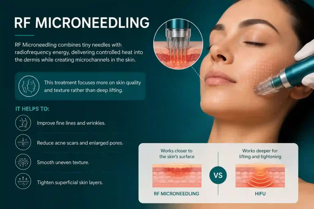 What Does RF Microneedling Do That HIFU Alone Cannot Livingston