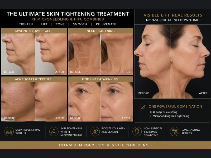 Results of combined treatment for the ultimate skin tightening treatment Livingston