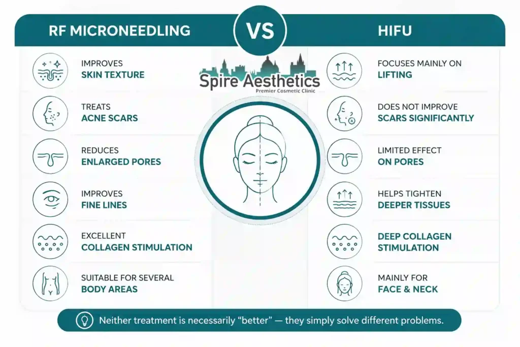 RF Microneedling vs HIFU: Which Treatment Gives Better Results Livingston?